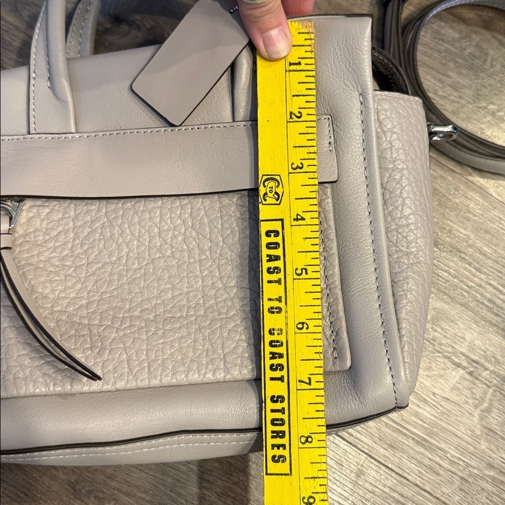 Coach Mini Bleeker Riley Crossbody Gray Bag - Picture 6 of 13